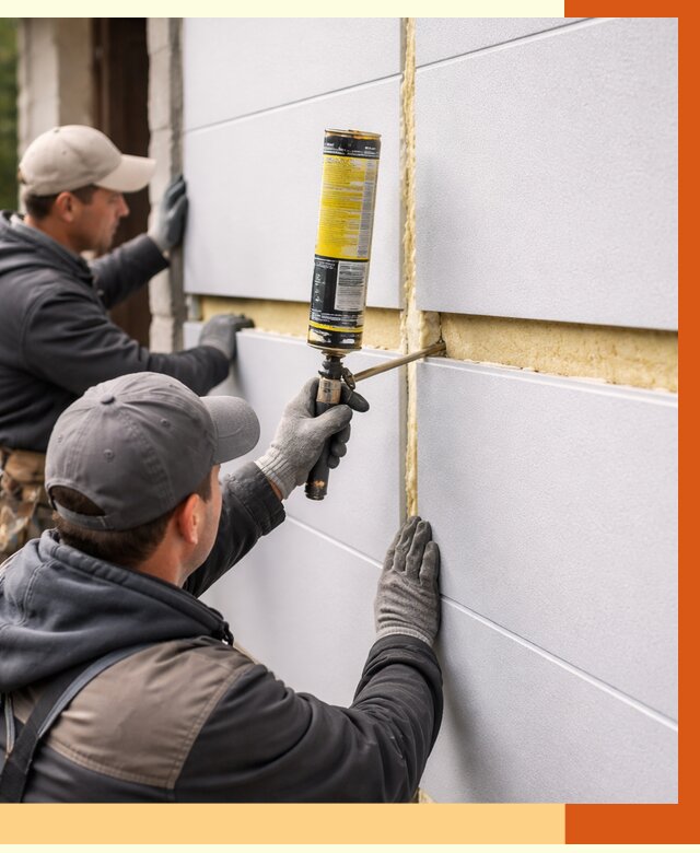 Утепление сэндвич панелей ППУ в Славгороде от 4368 руб. за м2 | ТепломастерСлд