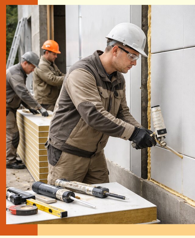 Утепление сэндвич-панелей пенополиуретаном в Славгороде