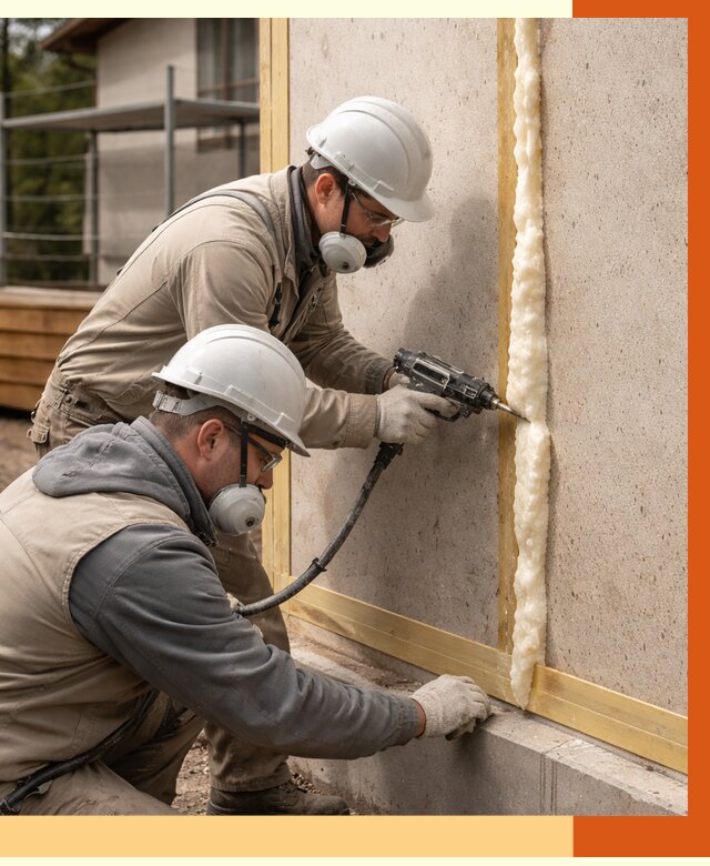 Утепление сип панелей ППУ в Славгороде от 4992 руб. под ключ | ТепломастерСлд