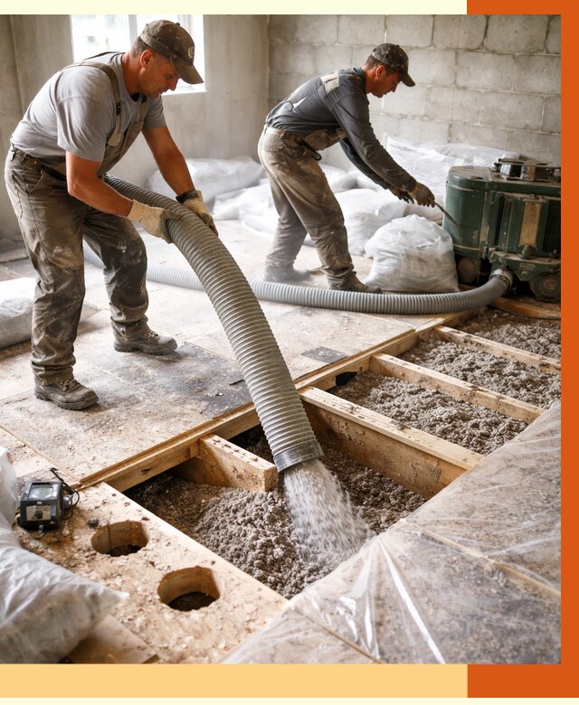 Заполнение пустот перекрытий в Славгороде от 4680 руб. под ключ | ТепломастерСлд