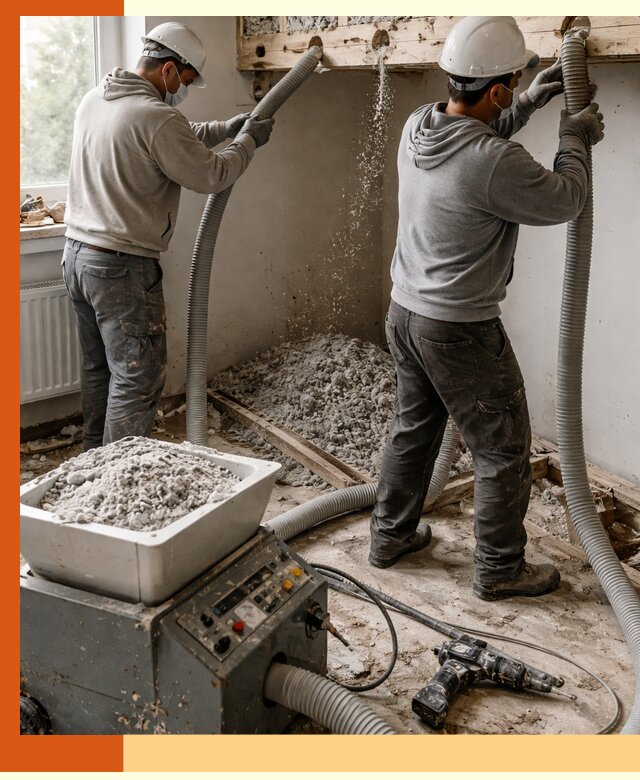 Заполнение пустот перекрытий пеной и наполнителями в Славгороде