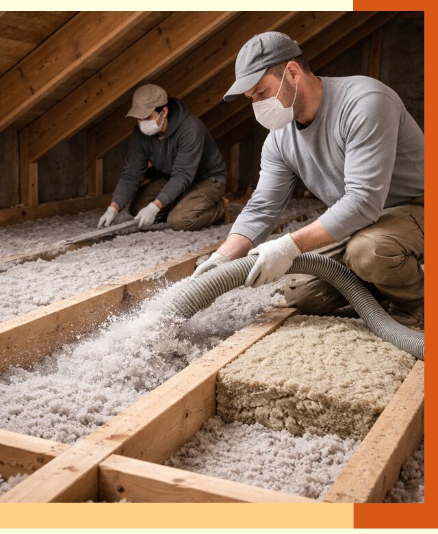 Заполнение полостей чердачного перекрытия в Славгороде от 4680 руб. | ТепломастерСлд