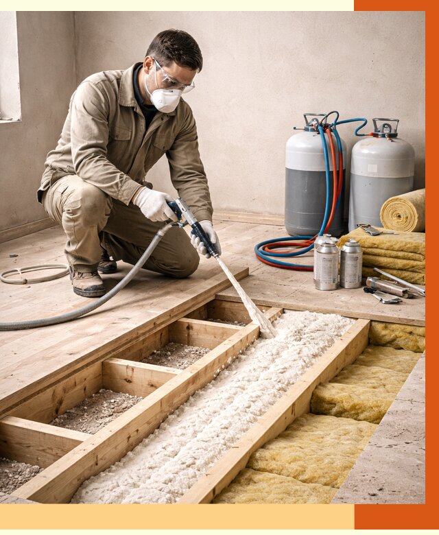 Заполнение полостей межэтажного перекрытия в Славгороде от 4368 руб. | ТепломастерСлд