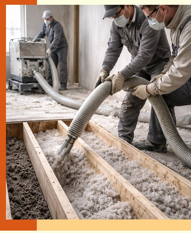 Заполнение полостей межэтажного перекрытия в Славгороде эффективно и герметично