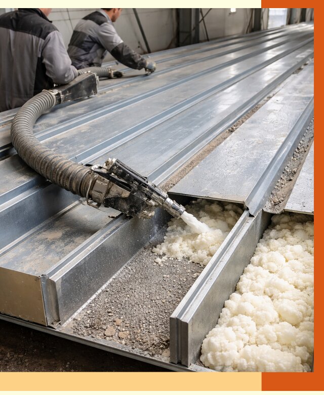 Заполнение пустот кровельных панелей в Славгороде от 7489 руб. под ключ | ТепломастерСлд