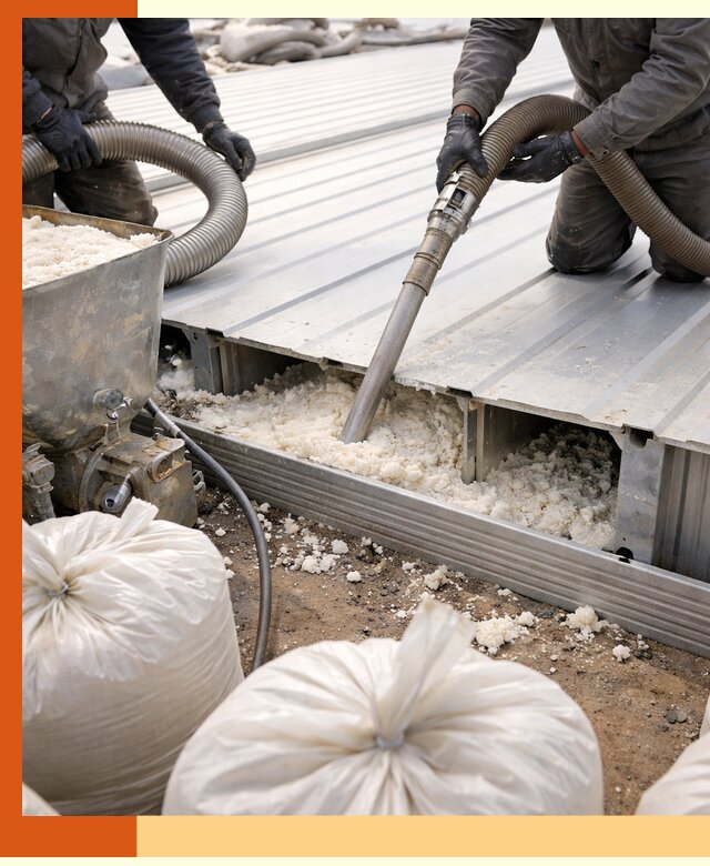 Заполнение пустот кровельных панелей пенными и мокрыми герметиками в Славгороде