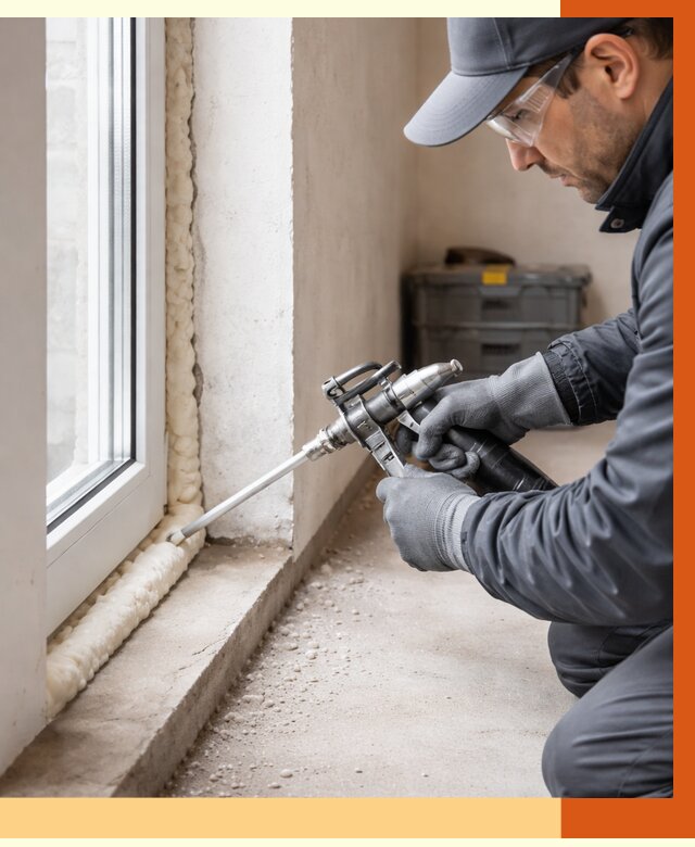 Герметизация стыков ППУ в Славгороде от 1716 руб. за м2 — утепление примыканий под ключ | ТепломастерСлд