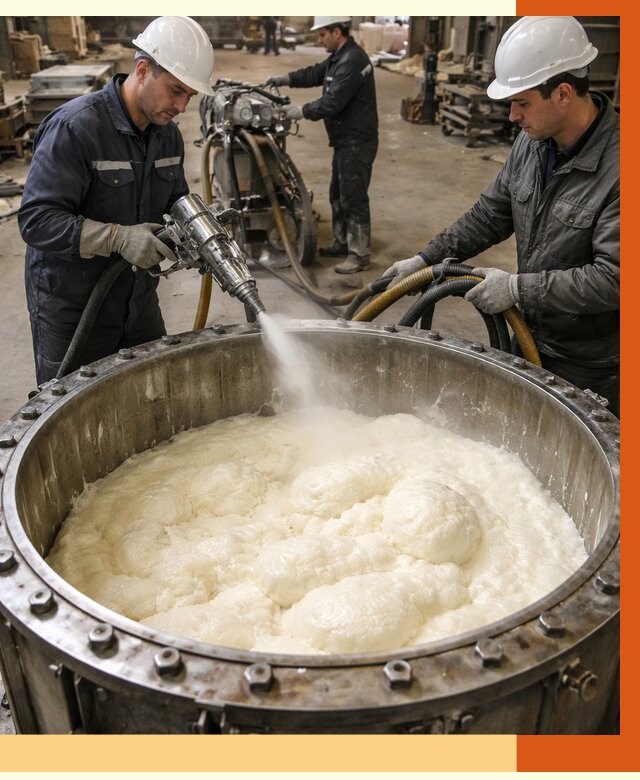 Заливка ППУ в емкости в Славгороде от 7541 руб. — утепление емкости под ключ | ТепломастерСлд