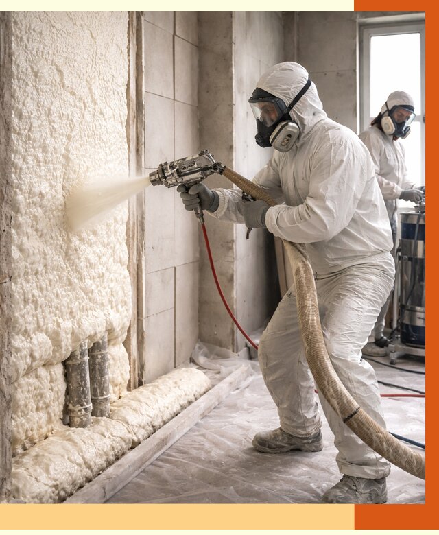 Напыление пенополиуретана в Славгороде от 7801 руб./м2 — услуги и монтаж ППУ | ТепломастерСлд