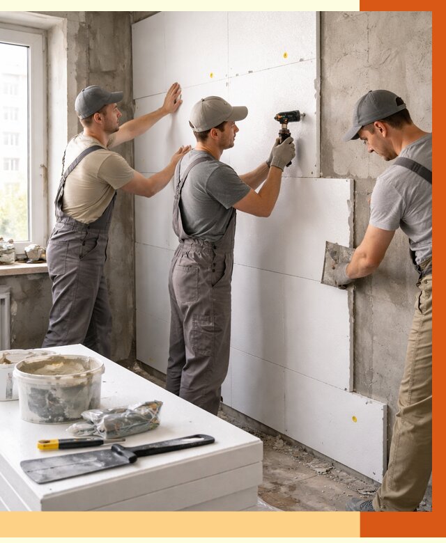 Утепление пенопластом домов и стен в Славгороде от 1924 руб. — ТепломастерСлд