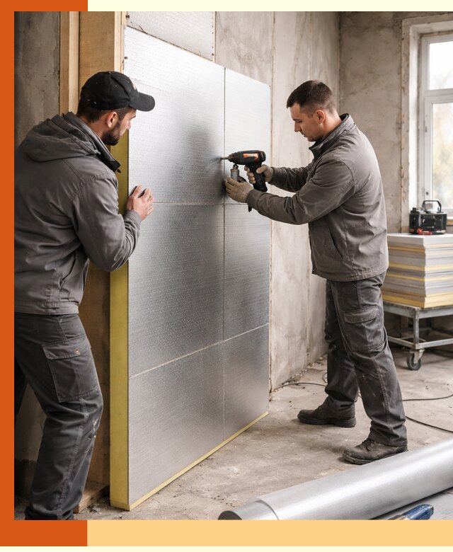 Утепление PIR панелями домов и зданий в Славгороде