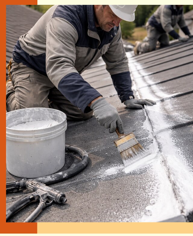 Утепление кровли жидкой теплоизоляцией в Славгороде