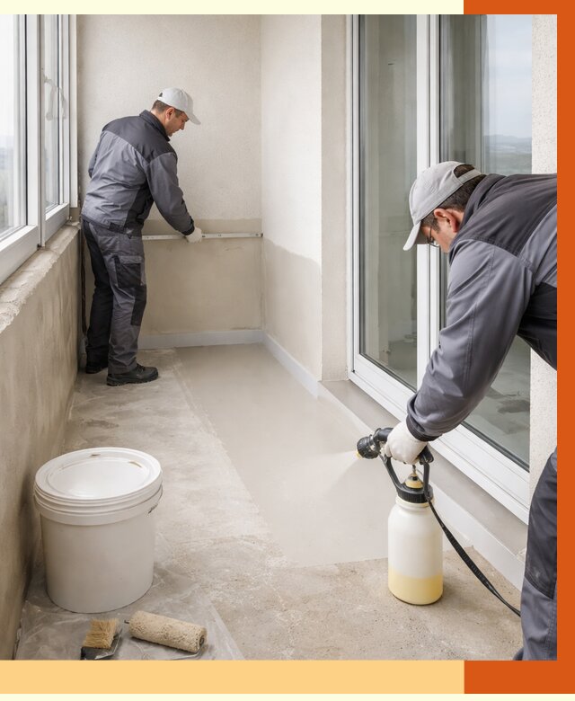 Утепление балкона жидкой теплоизоляцией в Славгороде от 5981 руб./м2 | ТепломастерСлд