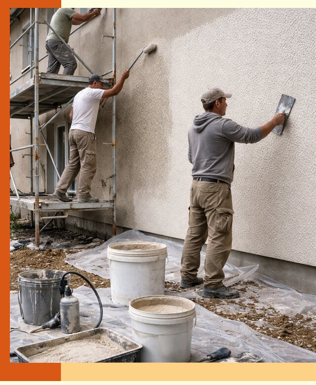 Утепление фасада жидкой пробкой в Славгороде