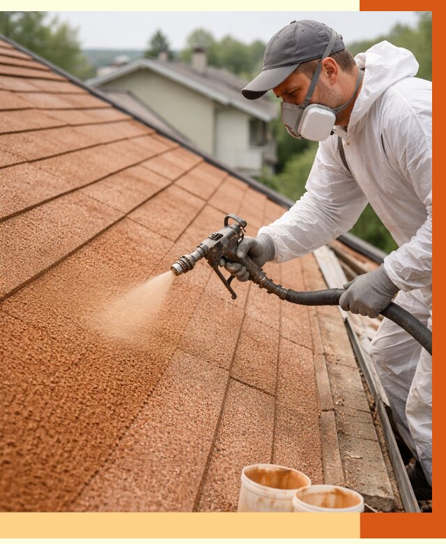 Утепление кровли жидкой пробкой в Славгороде от 2808 руб./м² под ключ | ТепломастерСлд
