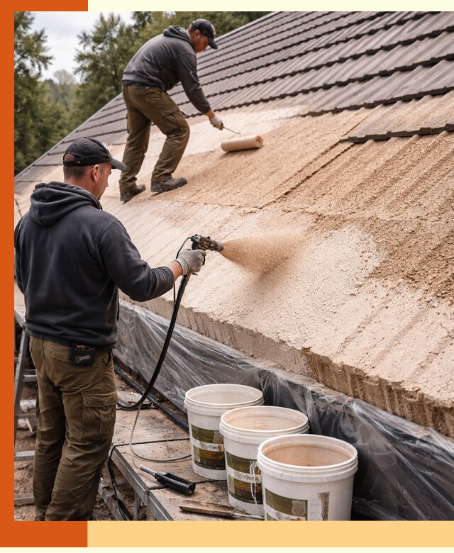 Утепление кровли жидкой пробкой в Славгороде для домов и зданий