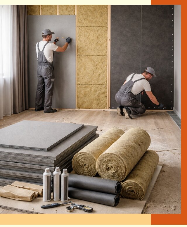 Шумоизоляция дома в Славгороде от 4680 руб/м2 — комплексная звукоизоляция под ключ | ТепломастерСлд