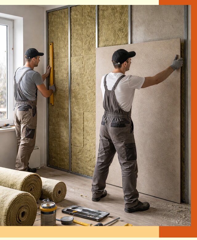 Шумоизоляция стен в Славгороде от 4680 руб/м2 — звукоизоляция стен под ключ | ТепломастерСлд