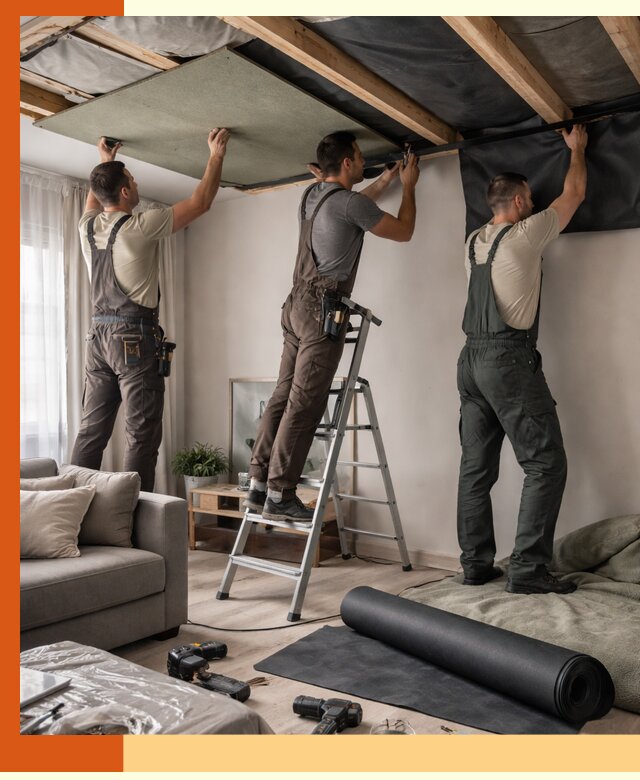 Шумоизоляция потолка в Славгороде — профессиональное устранение шумов