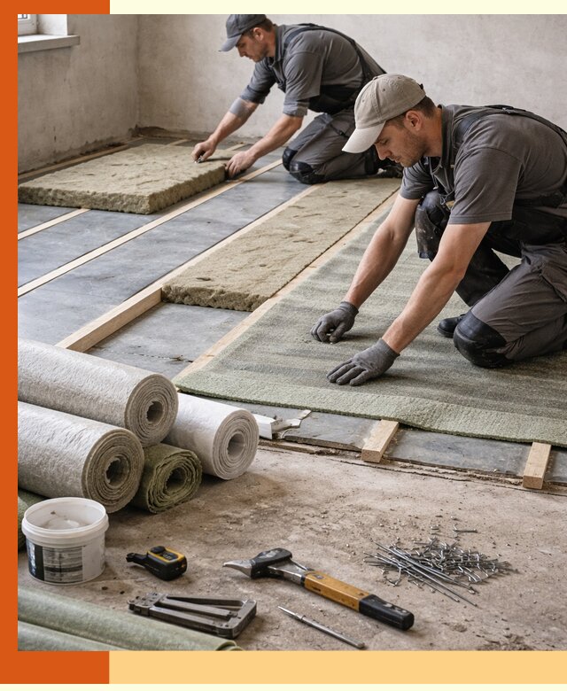 Шумоизоляция пола в Славгороде — профессиональная звукоизоляция помещений