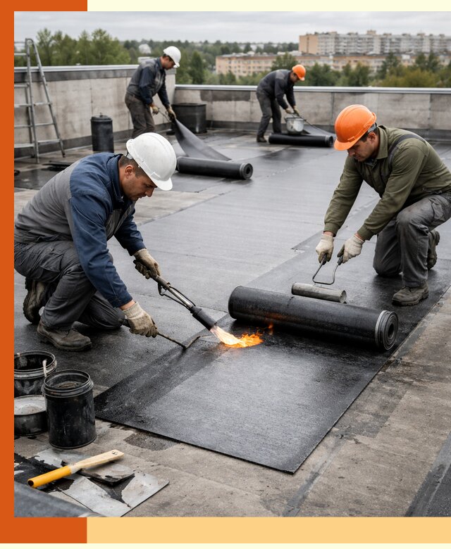 Профессиональная гидроизоляция плоской кровли в Славгороде