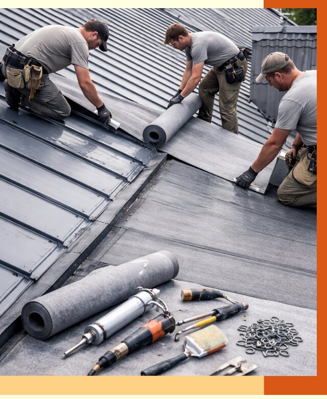 Гидроизоляция металлической кровли полимочевиной в Славгороде от 8841 руб. | ТепломастерСлд