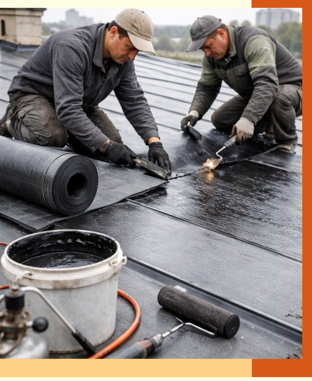 Гидроизоляция фальцевой кровли в Славгороде от 7801 руб. под ключ | ТепломастерСлд