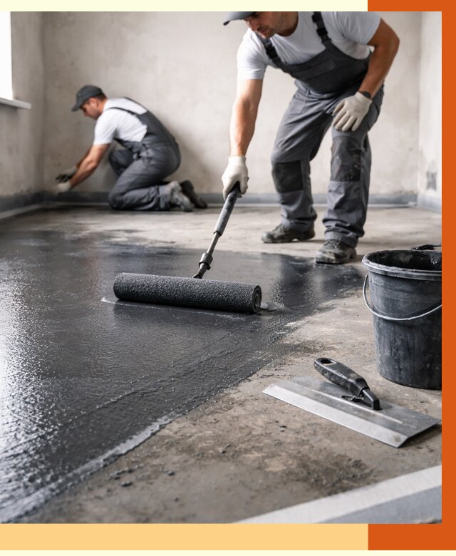 Профессиональная гидроизоляция пола в Славгороде от 8841 руб. под ключ | ТепломастерСлд
