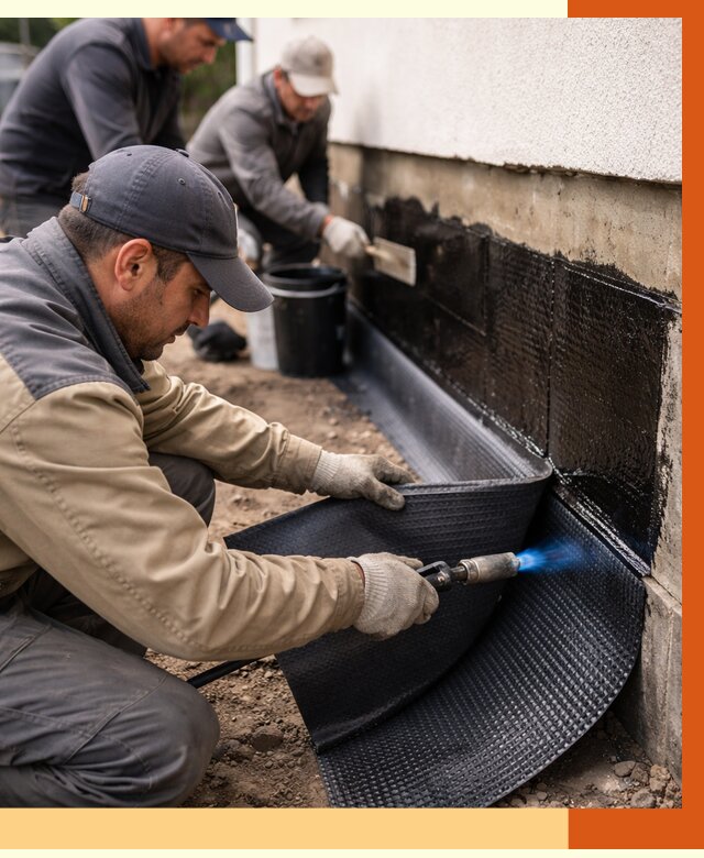 Гидроизоляция цоколя и отмостки в Славгороде от 8841 руб. — ТепломастерСлд