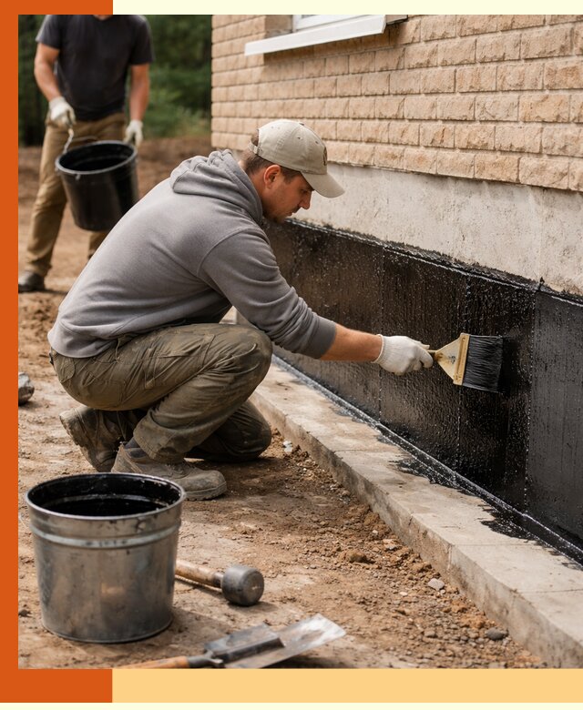 Гидроизоляция цоколя домов и зданий в Славгороде эффективными методами