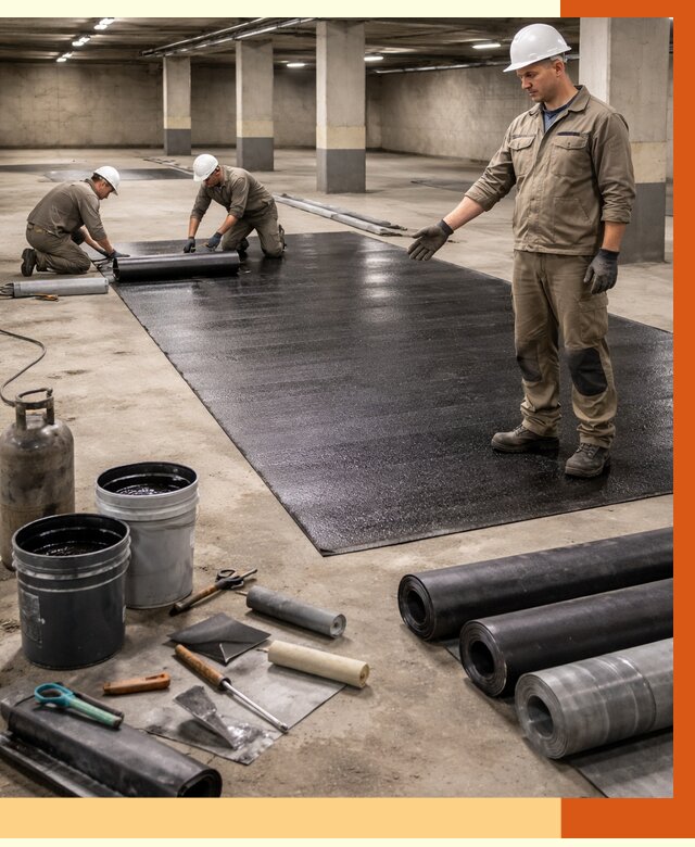 Гидроизоляция паркинга в Славгороде от 1248 руб/м² — профессиональная защита | ТепломастерСлд