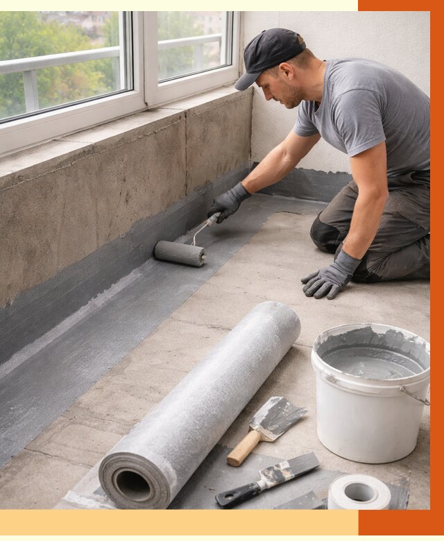 Профессиональная гидроизоляция балкона в Славгороде от 4368 руб. | ТепломастерСлд