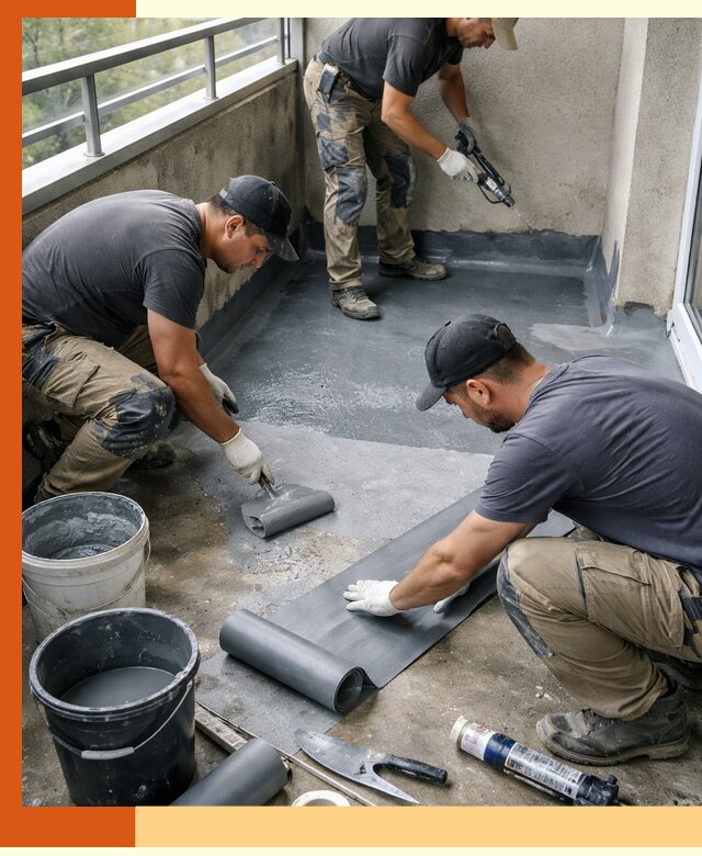 Гидроизоляция балкона в Славгороде: надежная защита от протечек