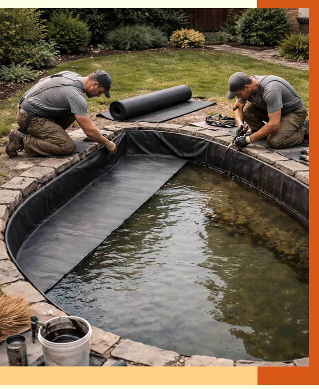 Гидроизоляция пруда в Славгороде от 15602 руб. под ключ | ТепломастерСлд профессионально