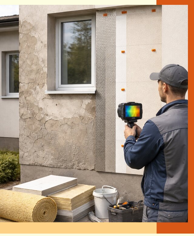 Тепловизионное обследование фасада в Славгороде от 4680 руб. под ключ | ТепломастерСлд