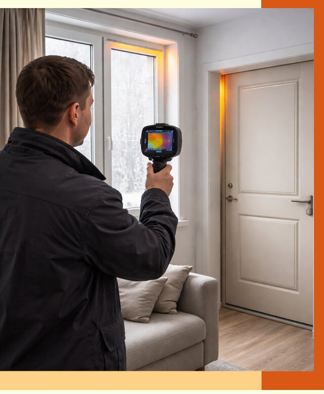 Тепловизионное обследование окон и дверей в Славгороде от 4680 руб. | ТепломастерСлд