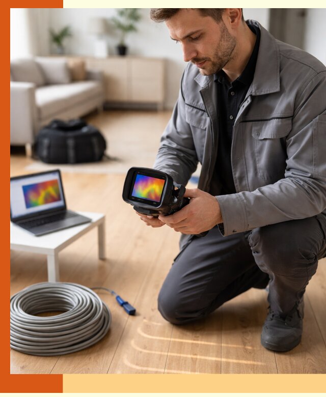 Тепловизионное обследование тёплого пола в Славгороде для точной диагностики