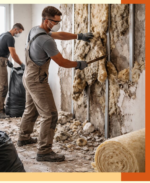 Демонтаж старого утеплителя в Славгороде от 3640 руб. — работы под ключ | ТепломастерСлд