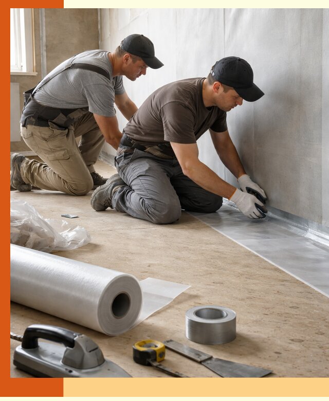 Монтаж пароизоляции для дома и помещений в Славгороде