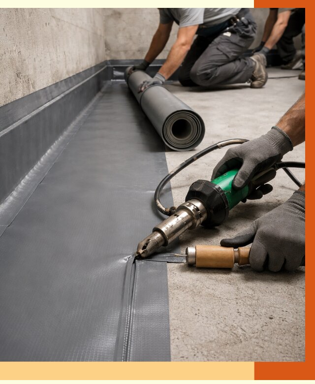 Монтаж гидроизоляционной мембраны в Славгороде от 1035 руб/м2 | ТепломастерСлд