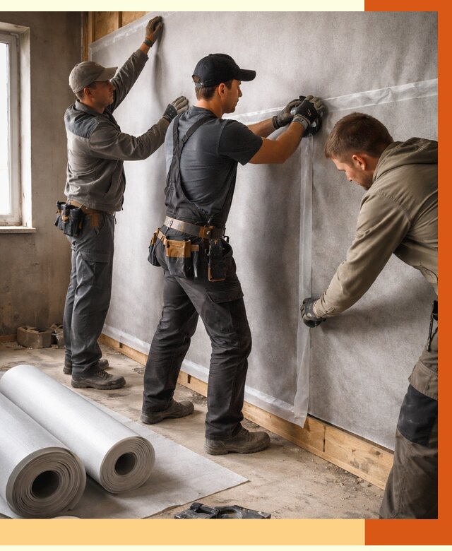 Монтаж ветроизоляции в Славгороде от 4680 руб./м2 — профессионально | ТепломастерСлд