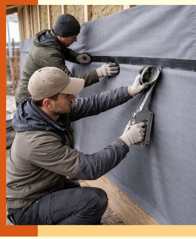 Монтаж ветроизоляции зданий и конструкций в Славгороде